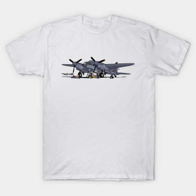 The Dogs of War: de Havilland Mosquito T-Shirt by Siegeworks